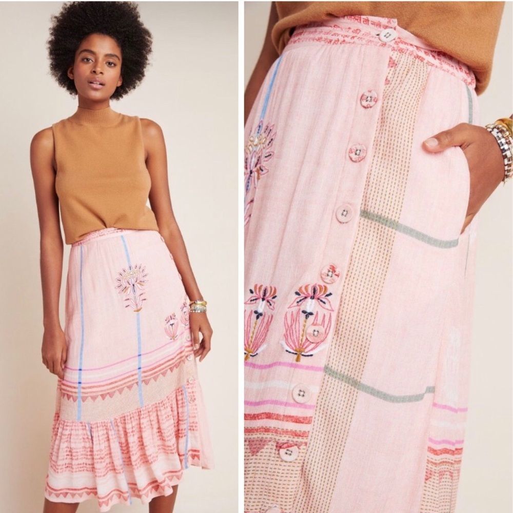 Vineet Bahl Clover Midi Skirt NWT Size Medium